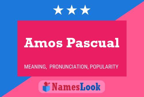 ملصق اسم Amos Pascual