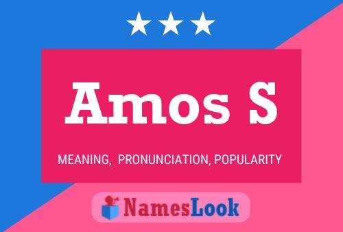 ملصق اسم Amos S