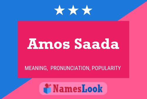 ملصق اسم Amos Saada