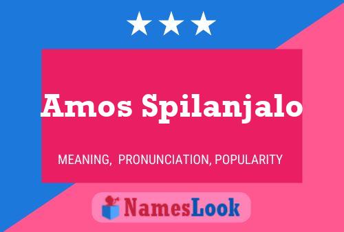 ملصق اسم Amos Spilanjalo