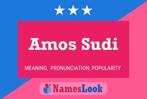 ملصق اسم Amos Sudi