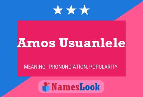 ملصق اسم Amos Usuanlele