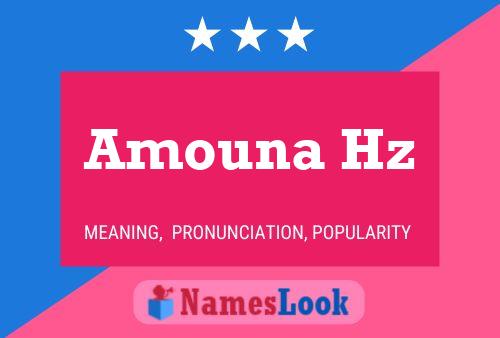 ملصق اسم Amouna Hz