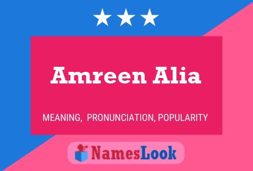 ملصق اسم Amreen Alia