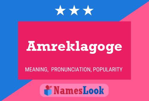 ملصق اسم Amreklagoge