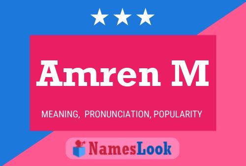 ملصق اسم Amren M