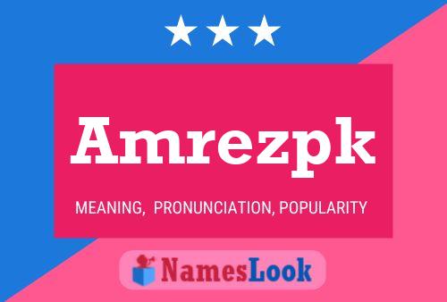 ملصق اسم Amrezpk