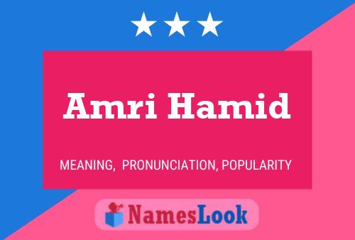 ملصق اسم Amri Hamid