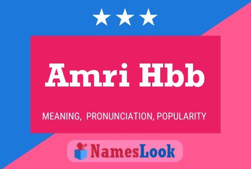 ملصق اسم Amri Hbb