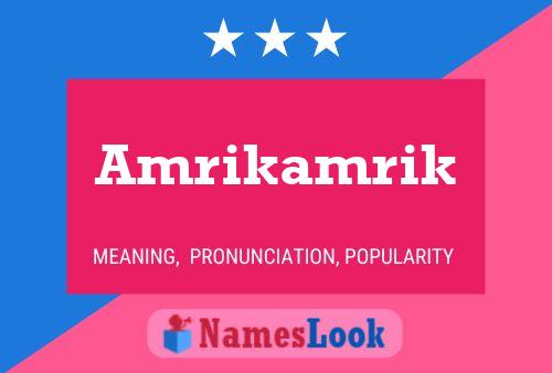 ملصق اسم Amrikamrik