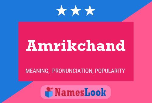 ملصق اسم Amrikchand