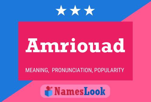 ملصق اسم Amriouad