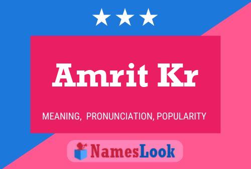 ملصق اسم Amrit Kr