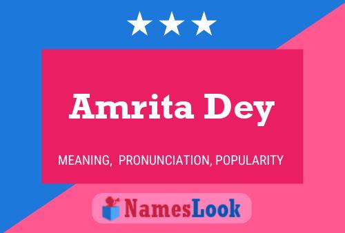 ملصق اسم Amrita Dey