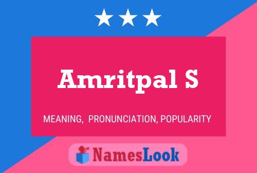 ملصق اسم Amritpal S