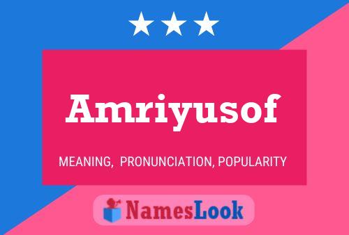 ملصق اسم Amriyusof