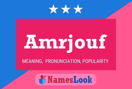 ملصق اسم Amrjouf