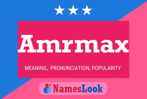 ملصق اسم Amrmax