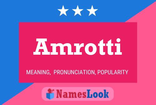 ملصق اسم Amrotti