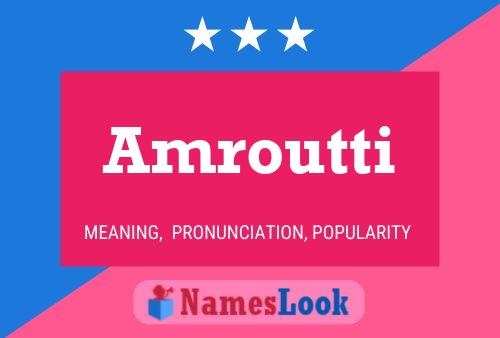 ملصق اسم Amroutti