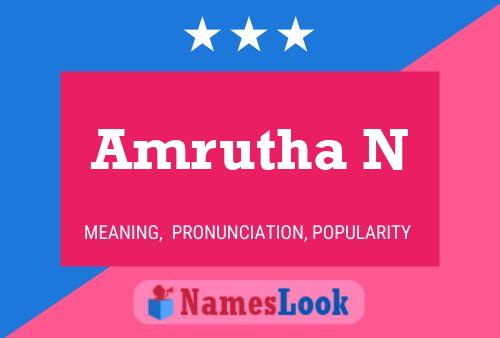 ملصق اسم Amrutha N