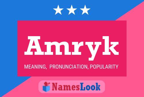 ملصق اسم Amryk