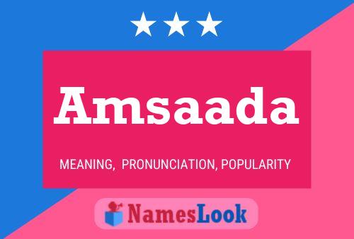 ملصق اسم Amsaada