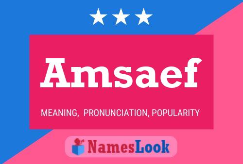 ملصق اسم Amsaef