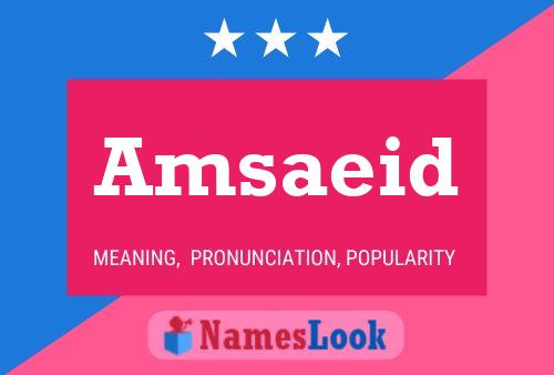 ملصق اسم Amsaeid