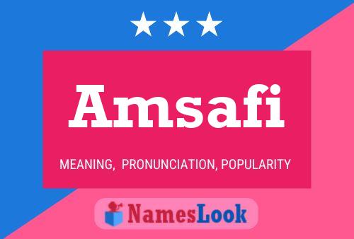 ملصق اسم Amsafi