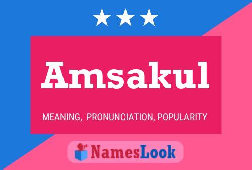 ملصق اسم Amsakul