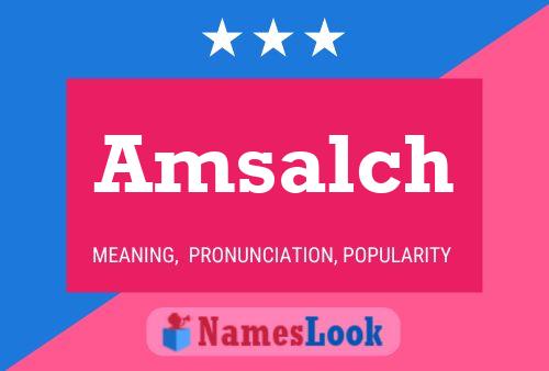 ملصق اسم Amsalch