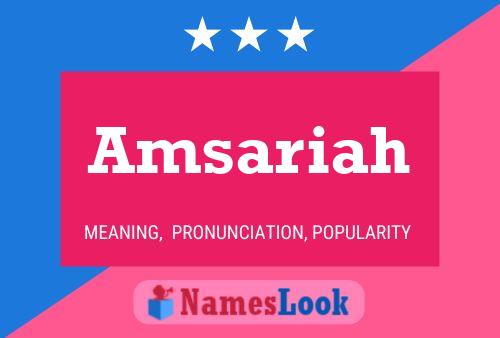 ملصق اسم Amsariah