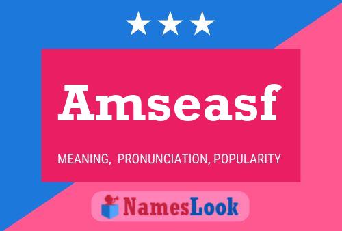 ملصق اسم Amseasf