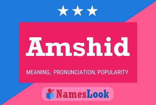 ملصق اسم Amshid