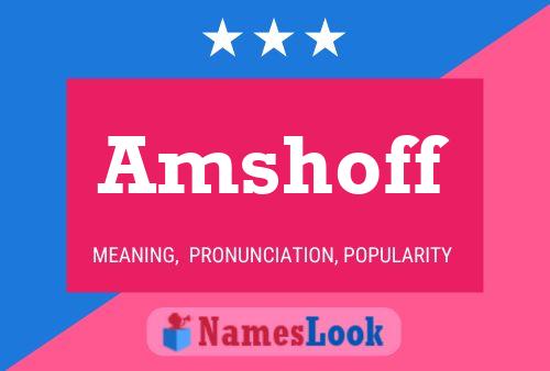 ملصق اسم Amshoff