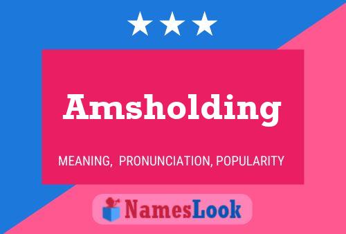 ملصق اسم Amsholding