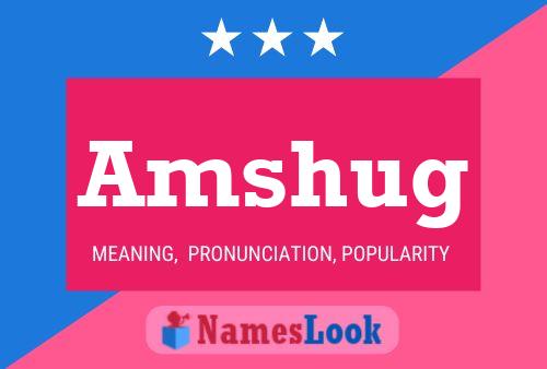 ملصق اسم Amshug