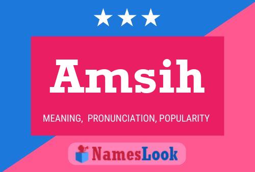 ملصق اسم Amsih