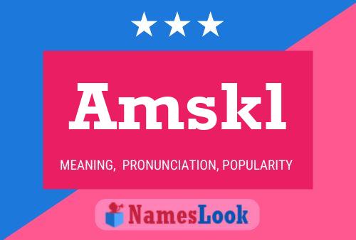 ملصق اسم Amskl