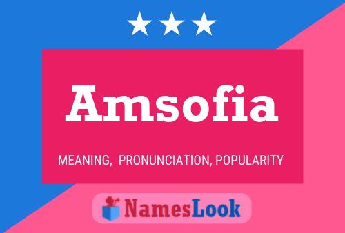 ملصق اسم Amsofia