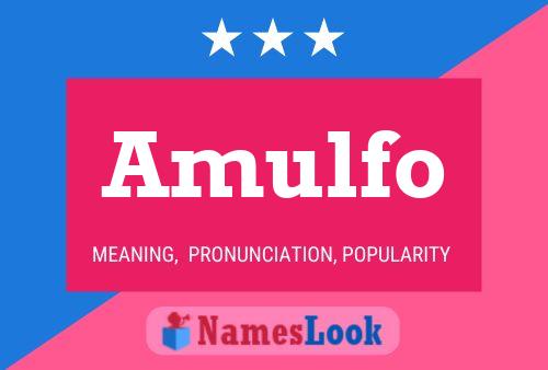 ملصق اسم Amulfo