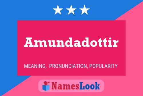 ملصق اسم Amundadottir