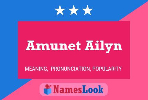 ملصق اسم Amunet Ailyn