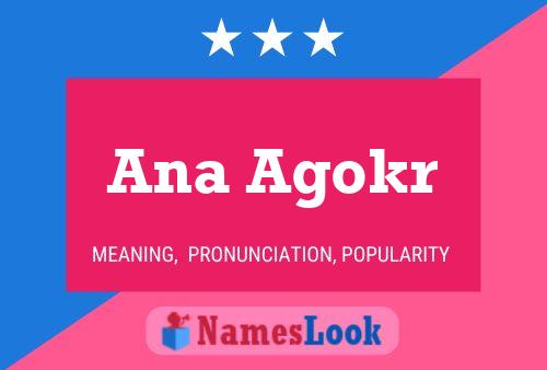 ملصق اسم Ana Agokr