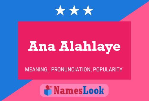 ملصق اسم Ana Alahlaye