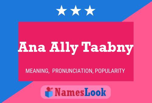 ملصق اسم Ana Ally Taabny