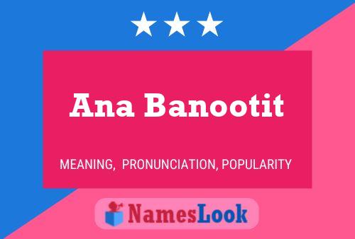 ملصق اسم Ana Banootit