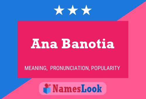 ملصق اسم Ana Banotia