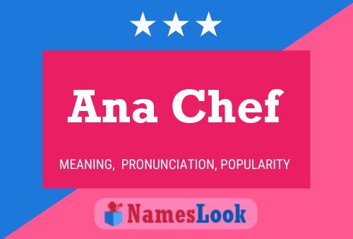 ملصق اسم Ana Chef